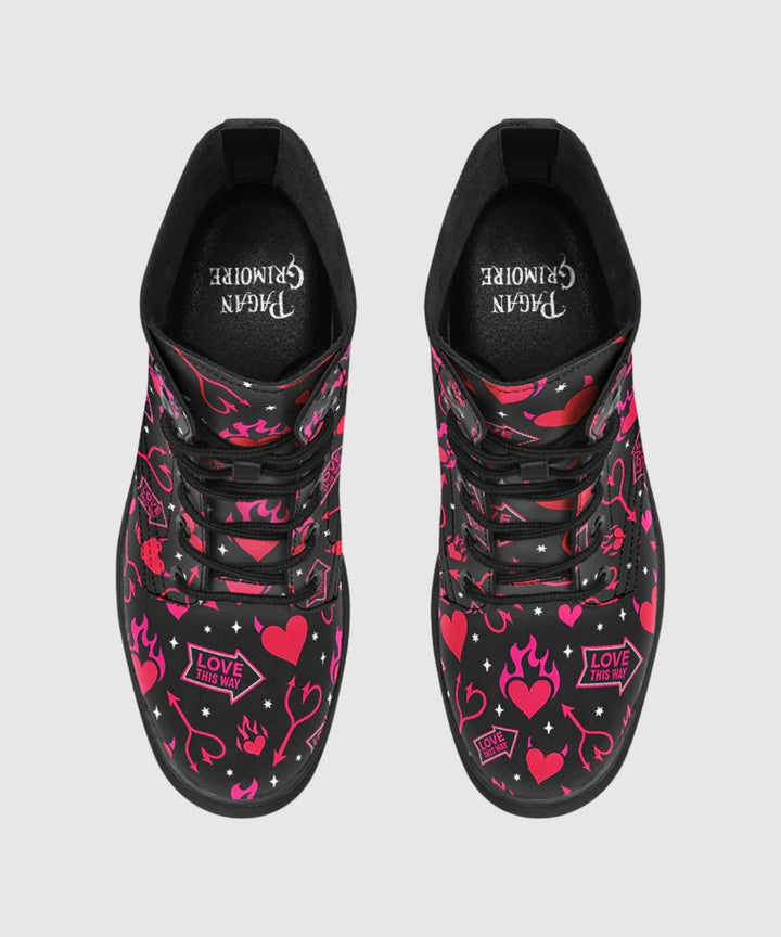 Hellfire Valentine Boots - The Pagan Grimoire