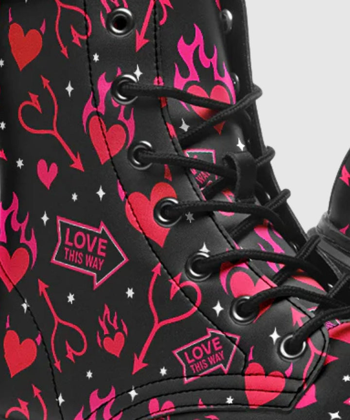 Hellfire Valentine Boots - The Pagan Grimoire