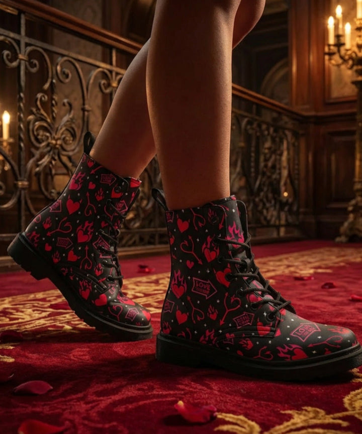 Hellfire Valentine Boots - The Pagan Grimoire