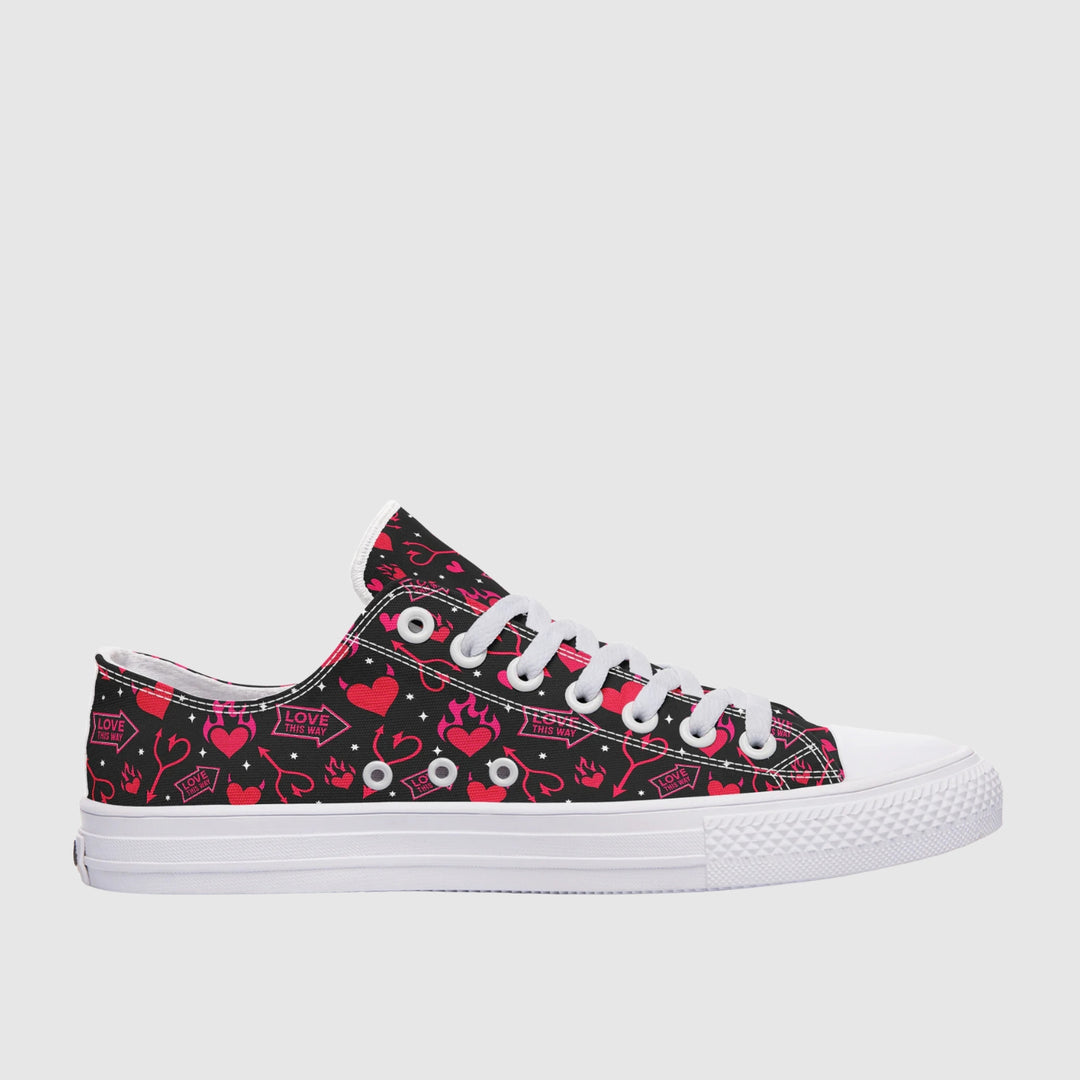 Hellfire Valentine Low Tops - The Pagan Grimoire