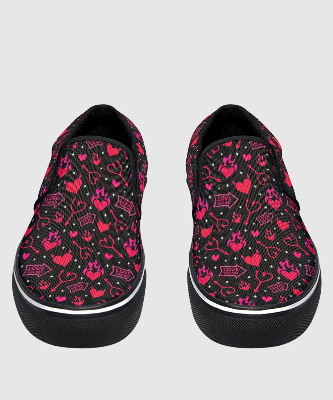 Hellfire Valentine Slip - On Shoes - The Pagan Grimoire