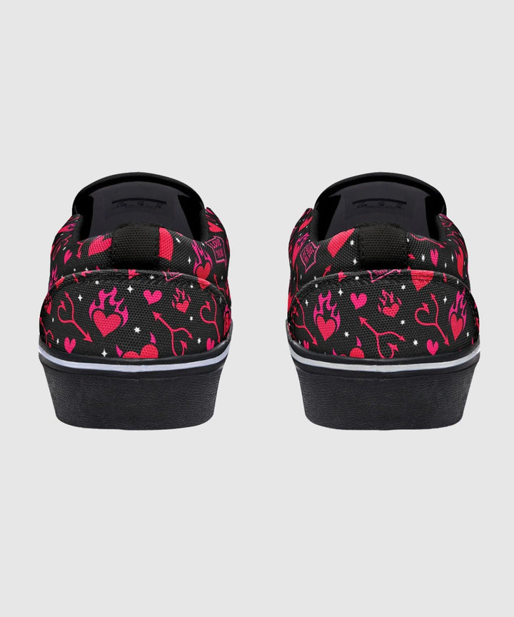 Hellfire Valentine Slip - On Shoes - The Pagan Grimoire