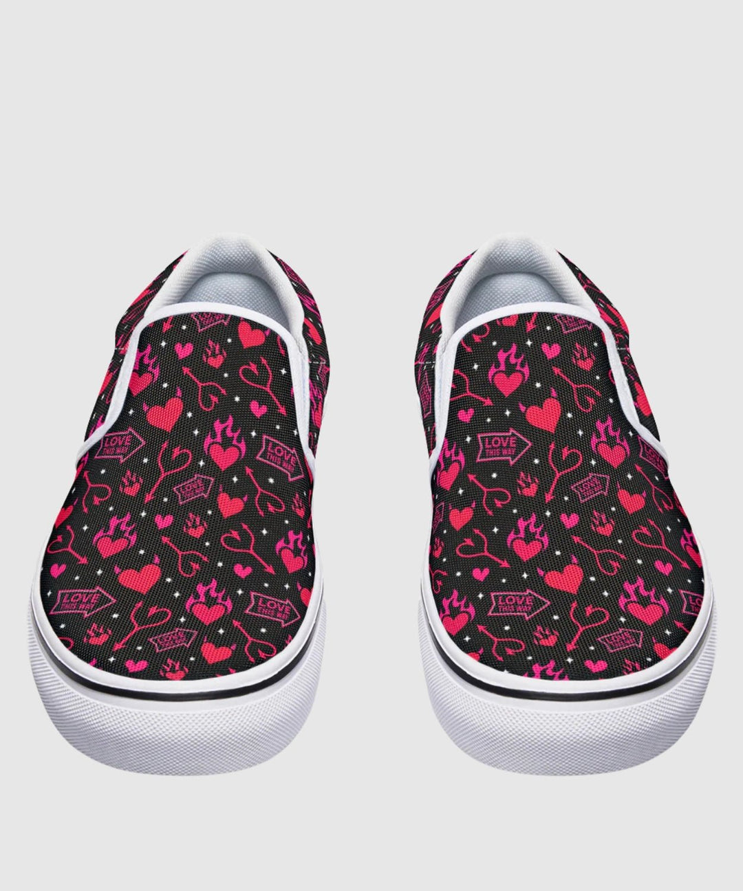 Hellfire Valentine Slip - On Shoes - The Pagan Grimoire