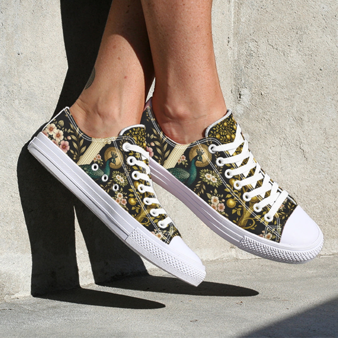 Hera's Mythic Garden Low Tops - The Pagan Grimoire