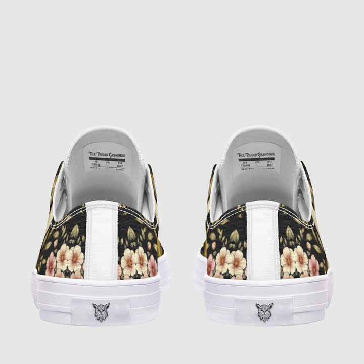 Hera's Mythic Garden Low Tops - The Pagan Grimoire