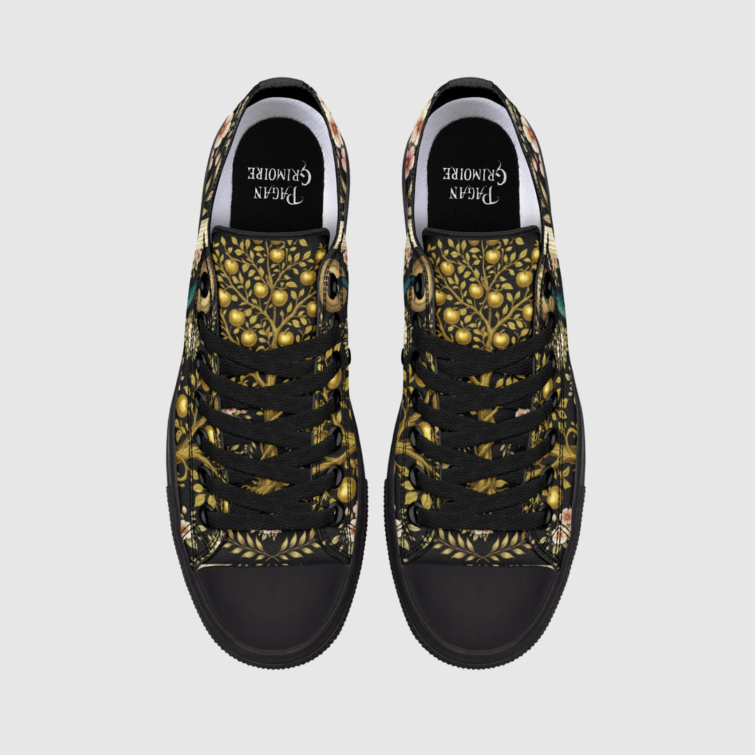 Hera's Mythic Garden Low Tops - The Pagan Grimoire