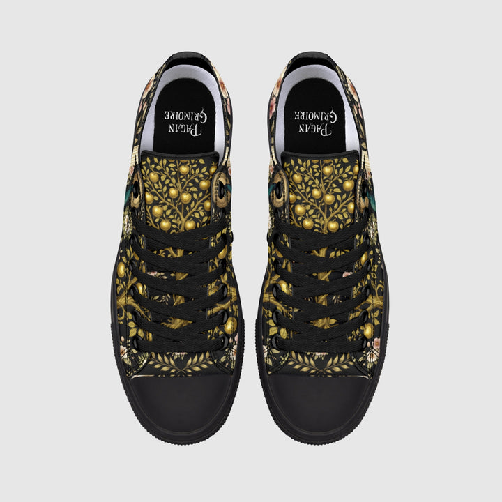 Hera's Mythic Garden Low Tops - The Pagan Grimoire