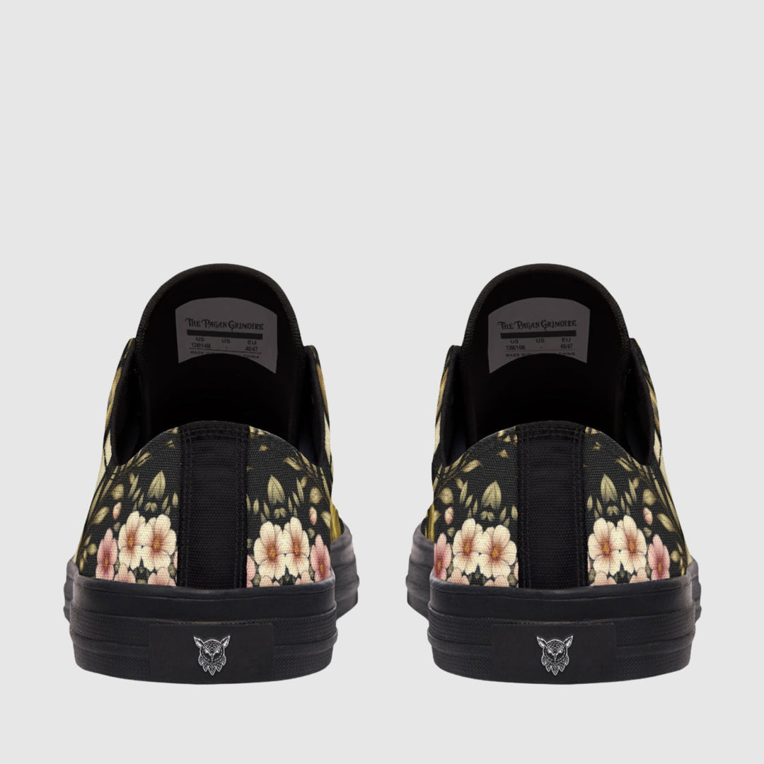 Hera's Mythic Garden Low Tops - The Pagan Grimoire