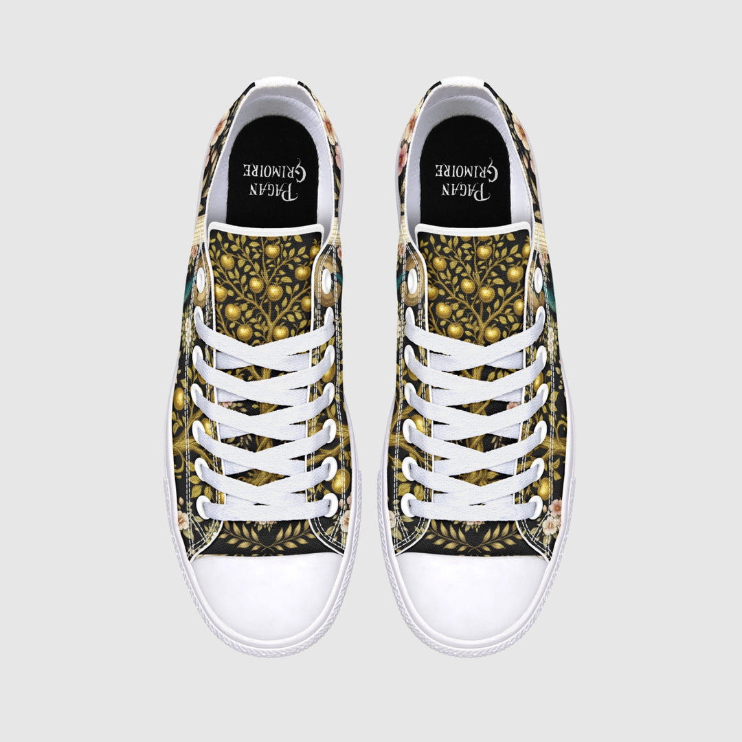Hera's Mythic Garden Low Tops - The Pagan Grimoire