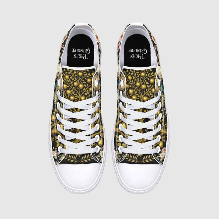 Hera's Mythic Garden Low Tops - The Pagan Grimoire