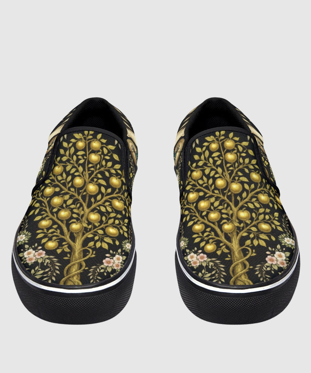 Hera's Mythic Garden Slip On Shoes - The Pagan Grimoire