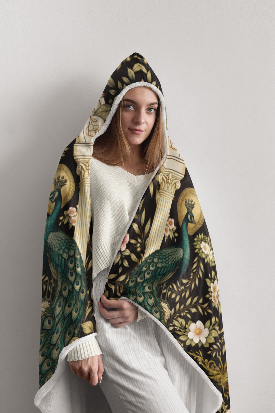 Hera's Mythic Garden Hooded Blanket