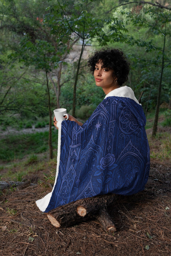 Gothic Cathedral Hooded Blanket - The Pagan Grimoire