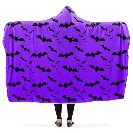 Bats Hooded Blanket