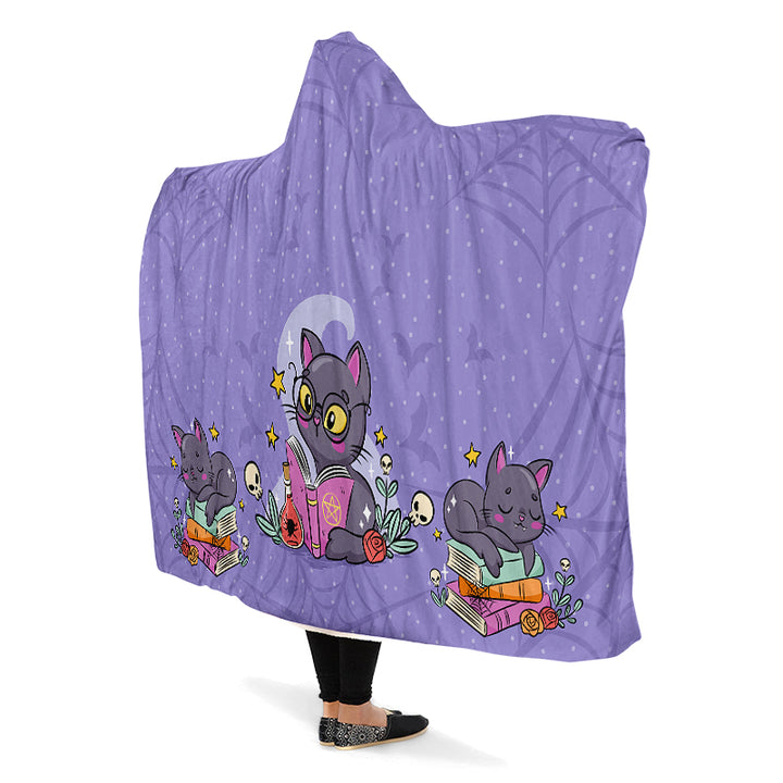 Spellbound Cat Hooded Blanket
