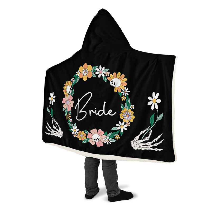 Goth Bride Hooded Blanket