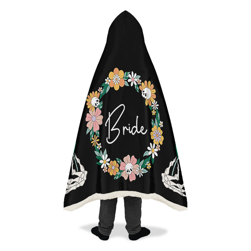 Goth Bride Hooded Blanket