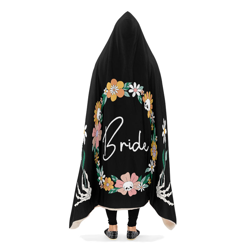 Goth Bride Hooded Blanket