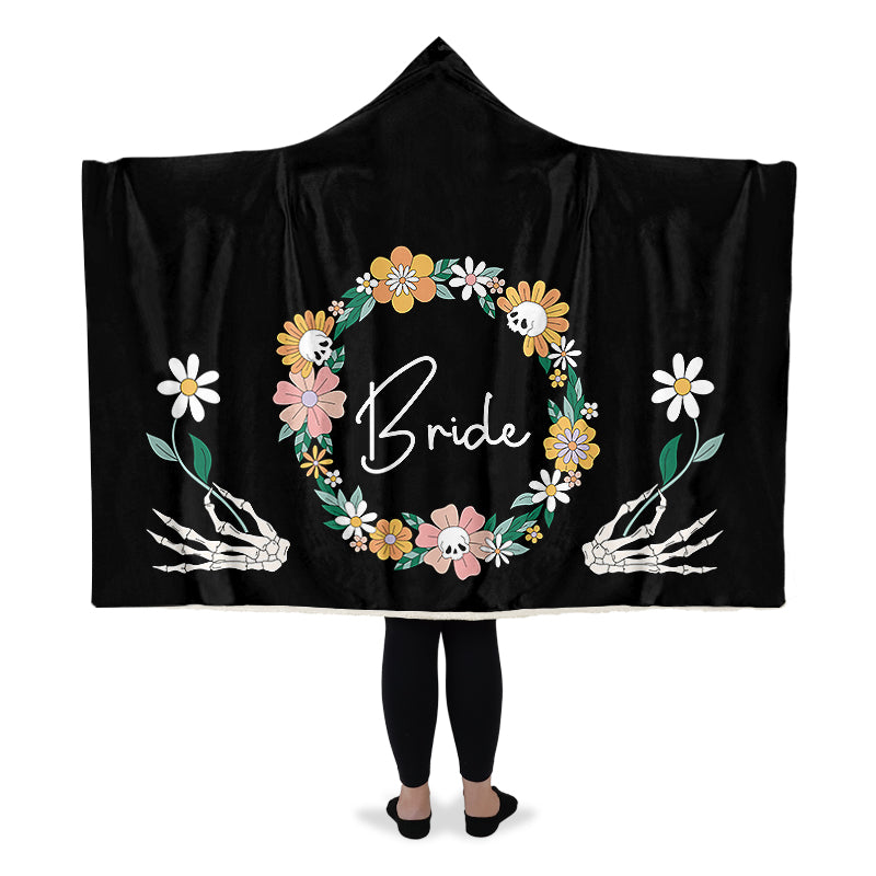 Goth Bride Hooded Blanket