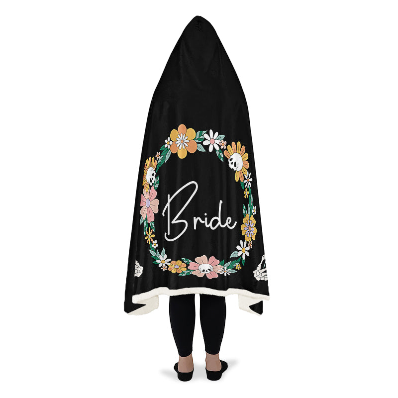 Goth Bride Hooded Blanket