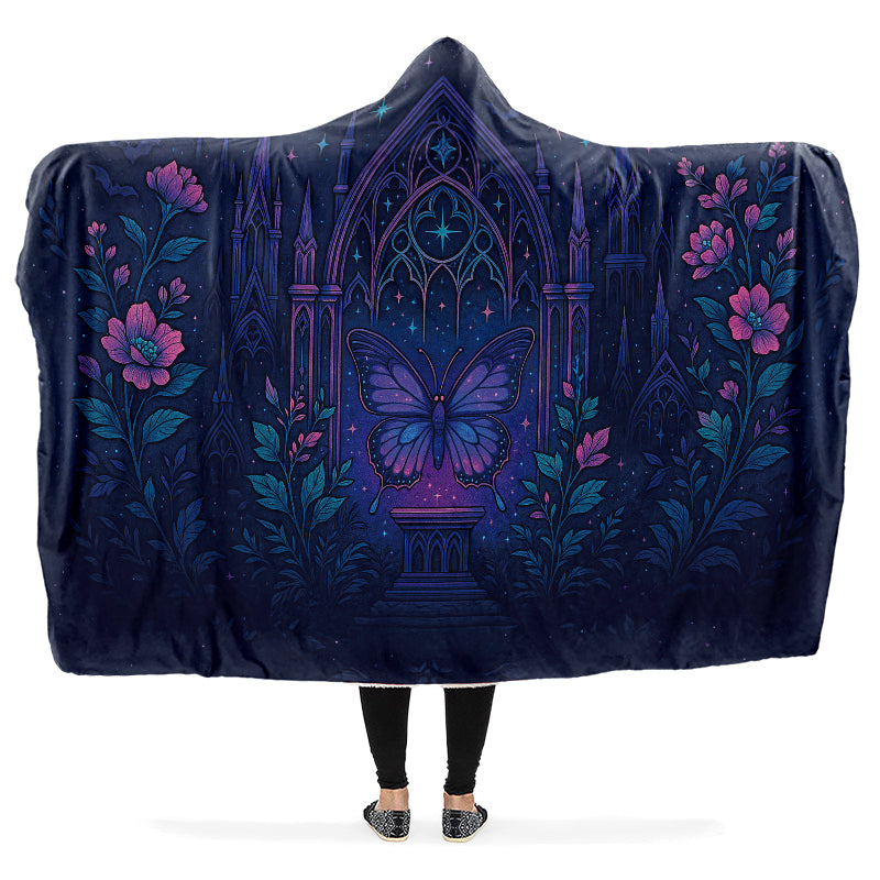 Butterfly Cathedral Hooded Blanket