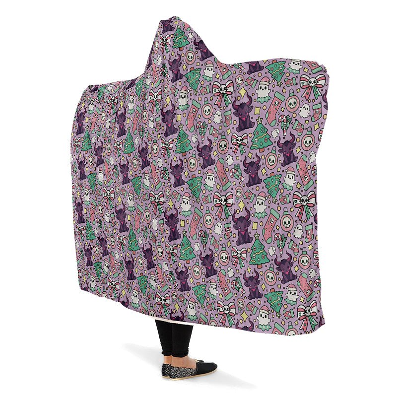 Cute Krampus Hooded Blanket - The Pagan Grimoire