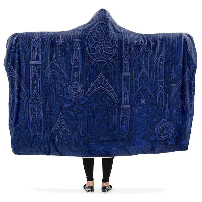 Gothic Cathedral Hooded Blanket - The Pagan Grimoire