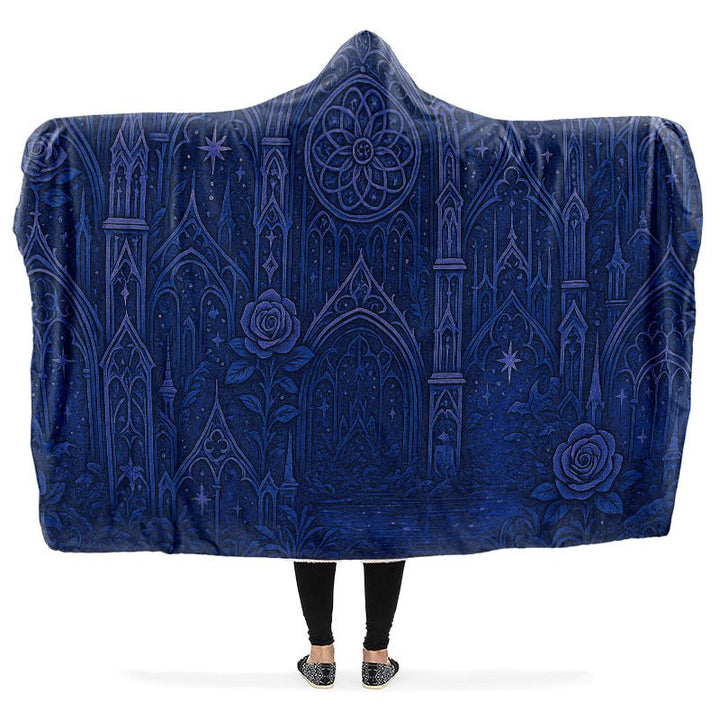 Gothic Cathedral Hooded Blanket - The Pagan Grimoire