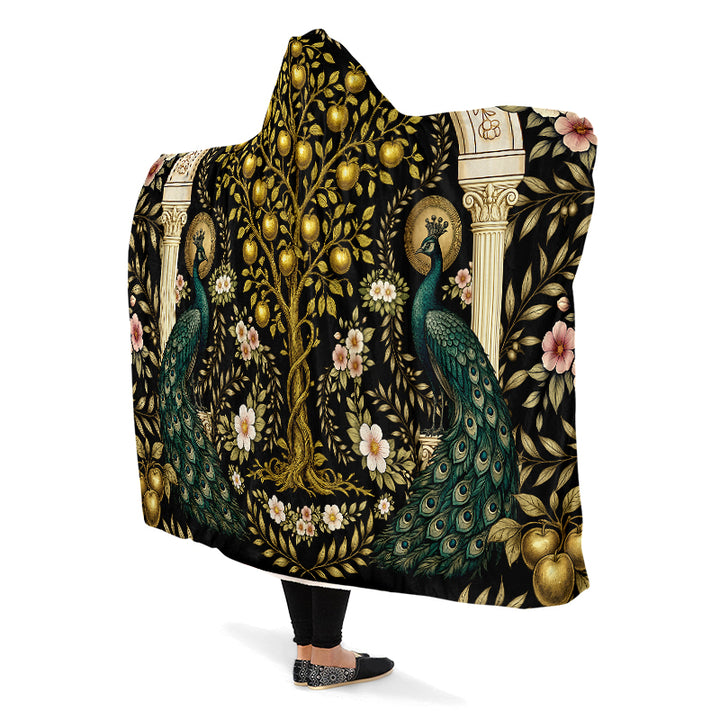 Hera's Mythic Garden Hooded Blanket