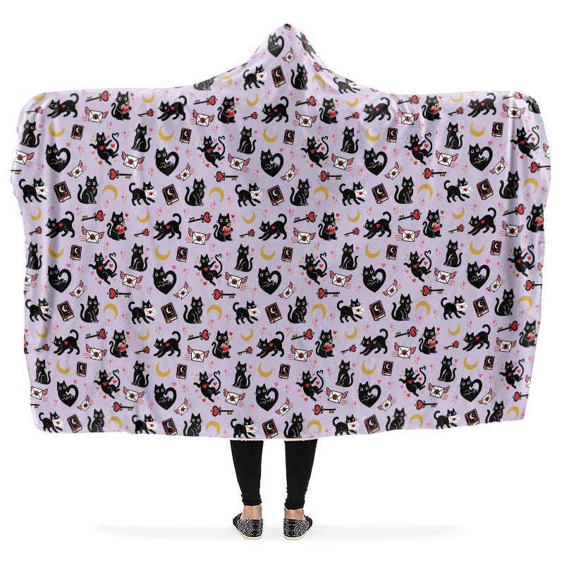 Love Familiar Hooded Blanket - The Pagan Grimoire