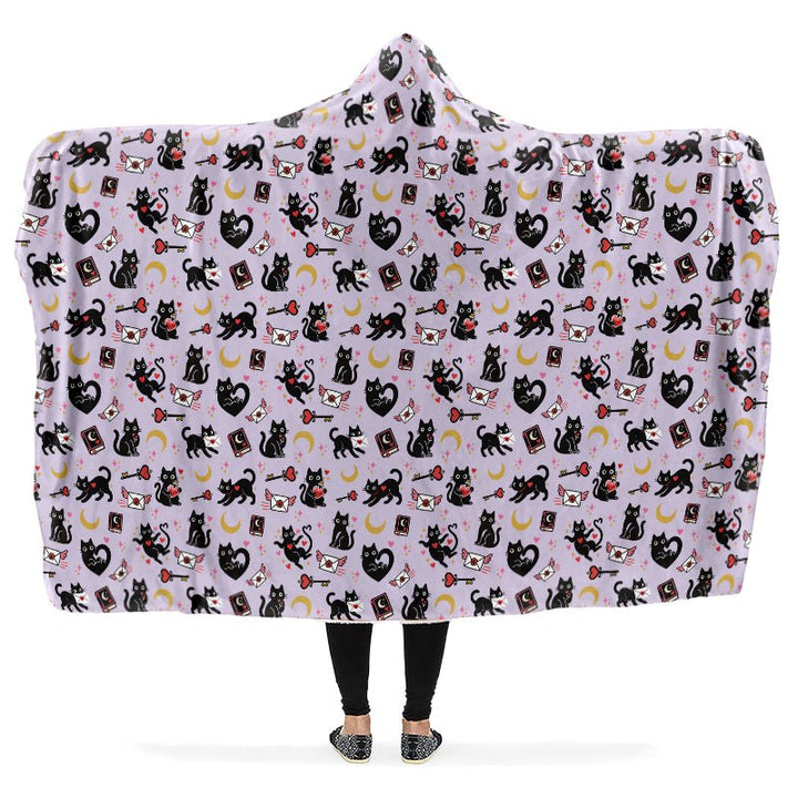 Love Familiar Hooded Blanket - The Pagan Grimoire