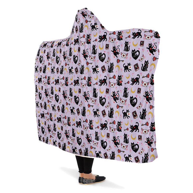 Love Familiar Hooded Blanket - The Pagan Grimoire