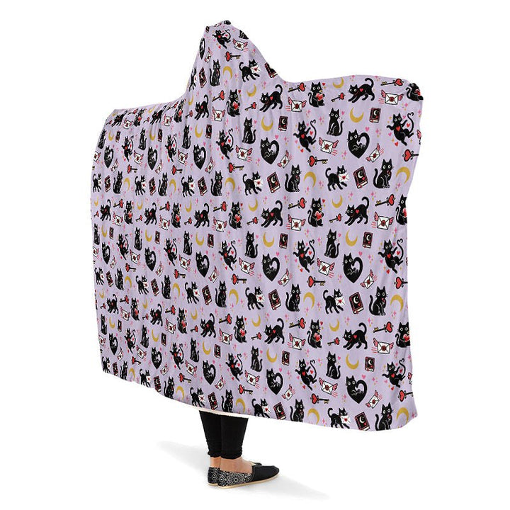 Love Familiar Hooded Blanket - The Pagan Grimoire