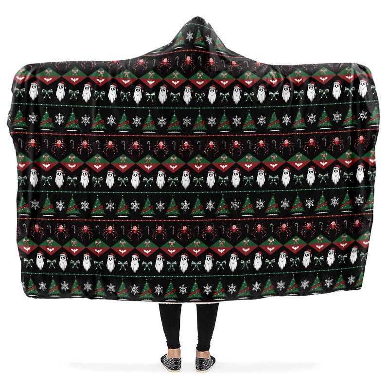 Merry Gothmas Hooded Blanket - The Pagan Grimoire
