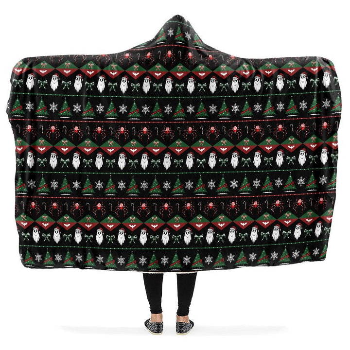 Merry Gothmas Hooded Blanket - The Pagan Grimoire