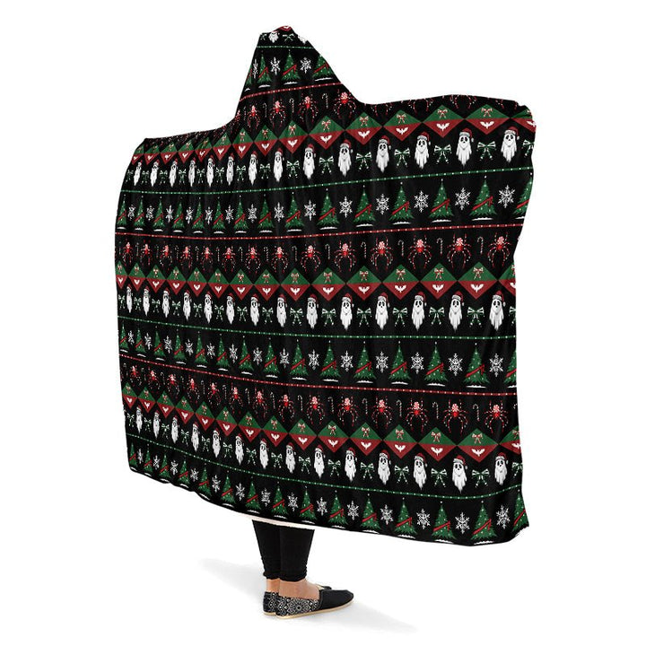 Merry Gothmas Hooded Blanket - The Pagan Grimoire