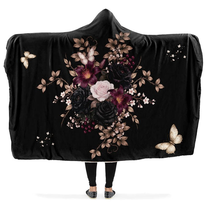Poison Garden Hooded Blanket - The Pagan Grimoire