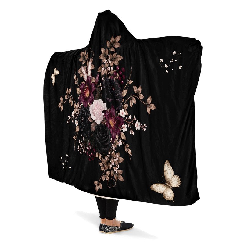 Poison Garden Hooded Blanket - The Pagan Grimoire