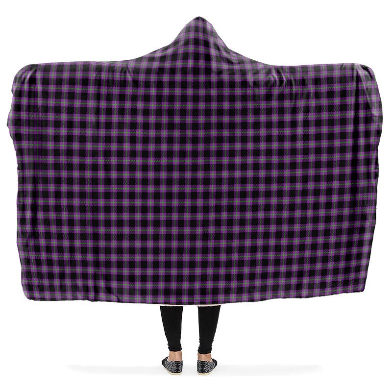 Purple and Green Plaid Hooded Blanket - The Pagan Grimoire