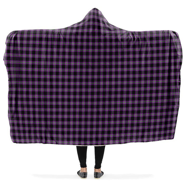 Purple and Green Plaid Hooded Blanket - The Pagan Grimoire