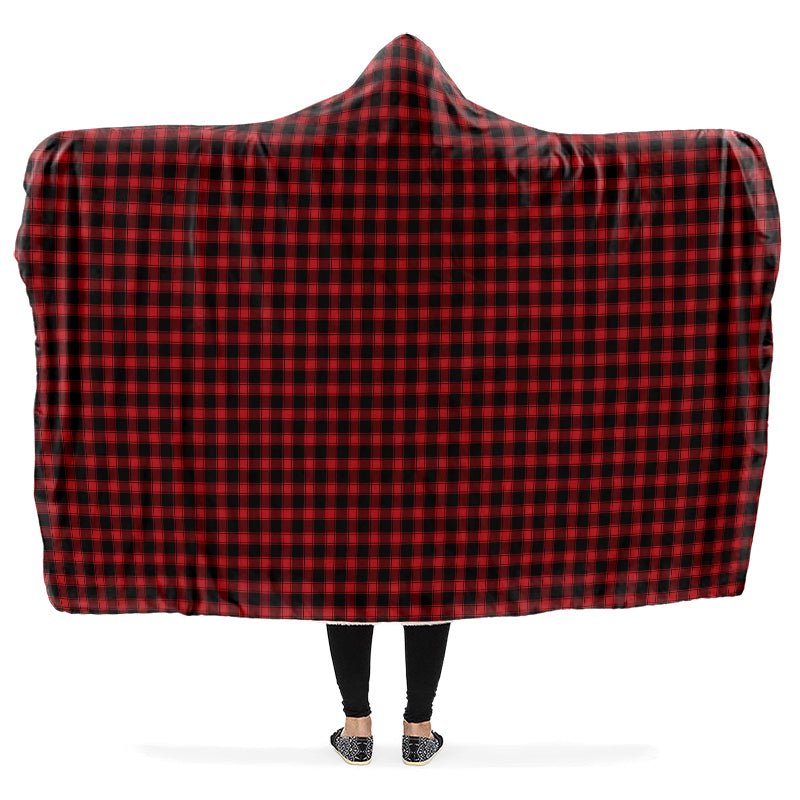 Red and Black Plaid Hooded Blanket - The Pagan Grimoire