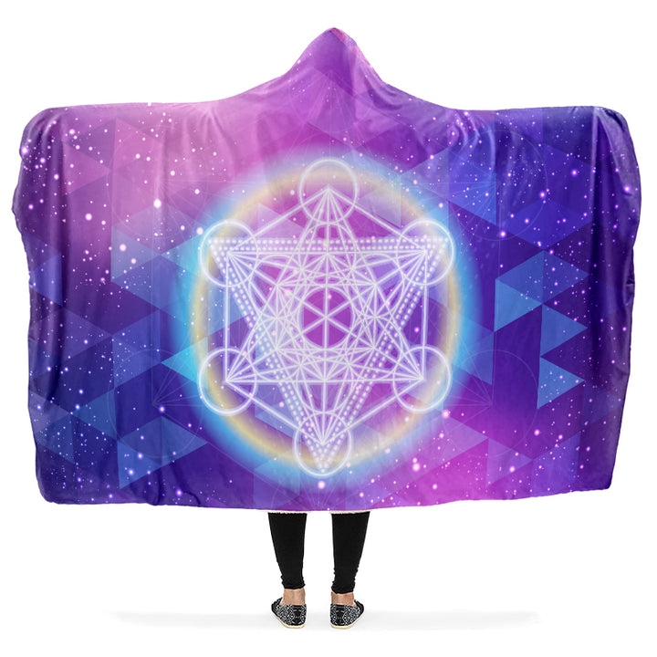 Sacred Geometry Hooded Blanket