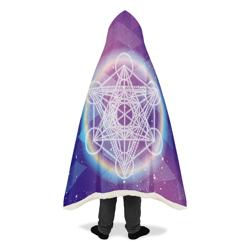 Sacred Geometry Hooded Blanket