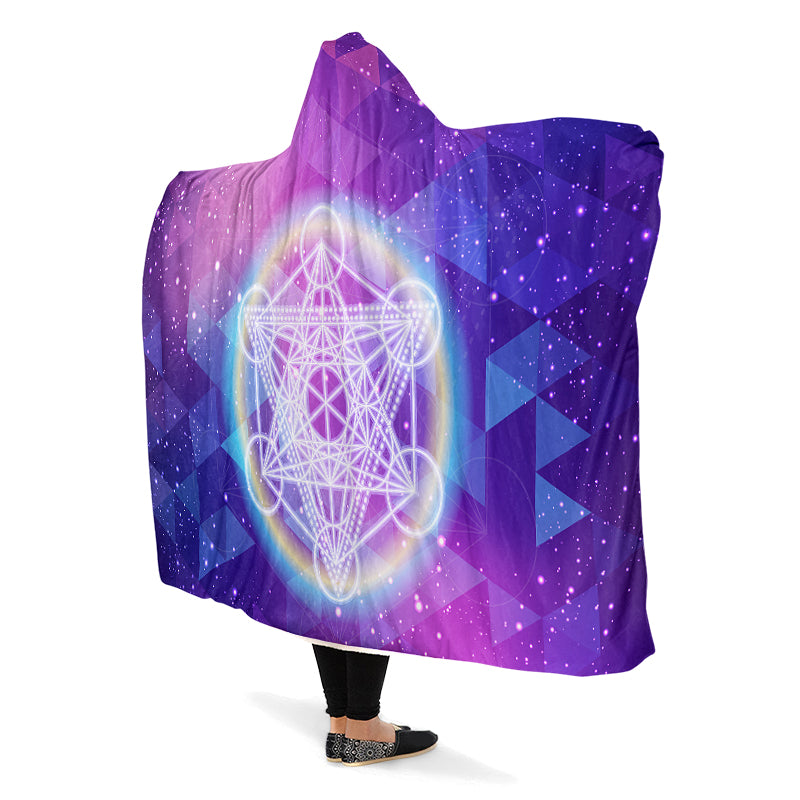 Sacred Geometry Hooded Blanket