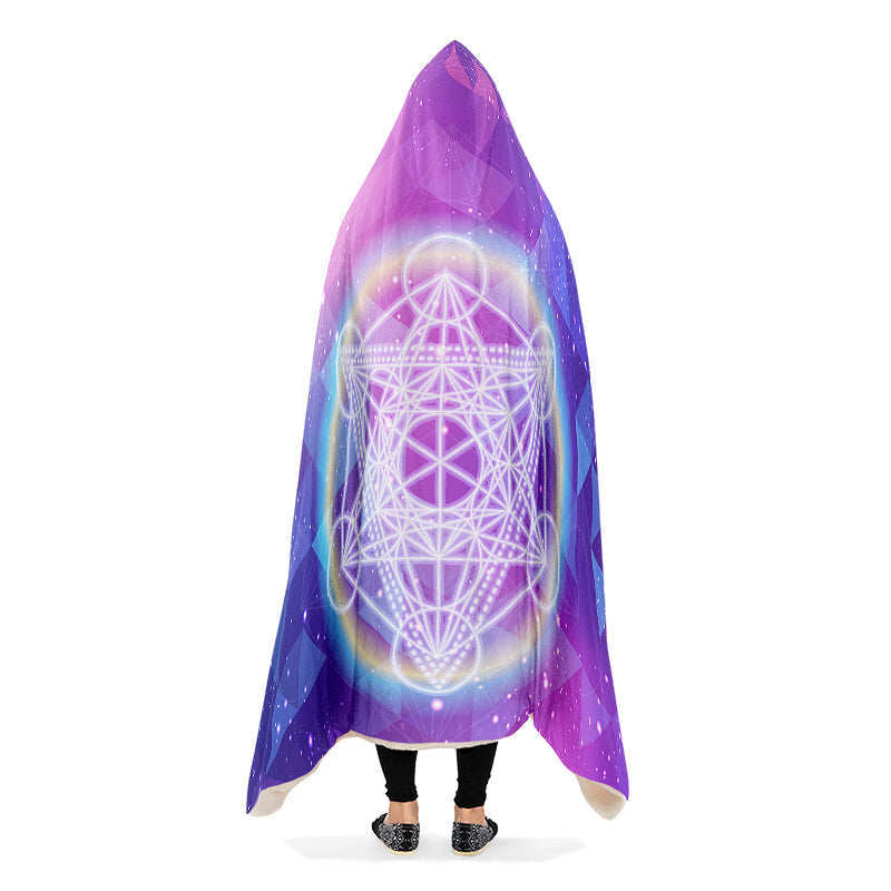 Sacred Geometry Hooded Blanket