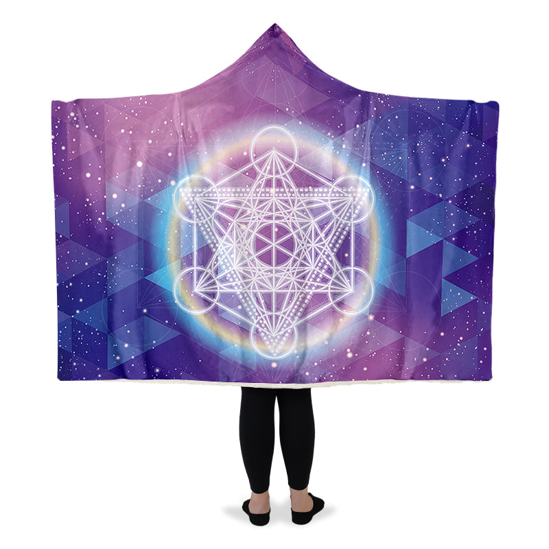Sacred Geometry Hooded Blanket