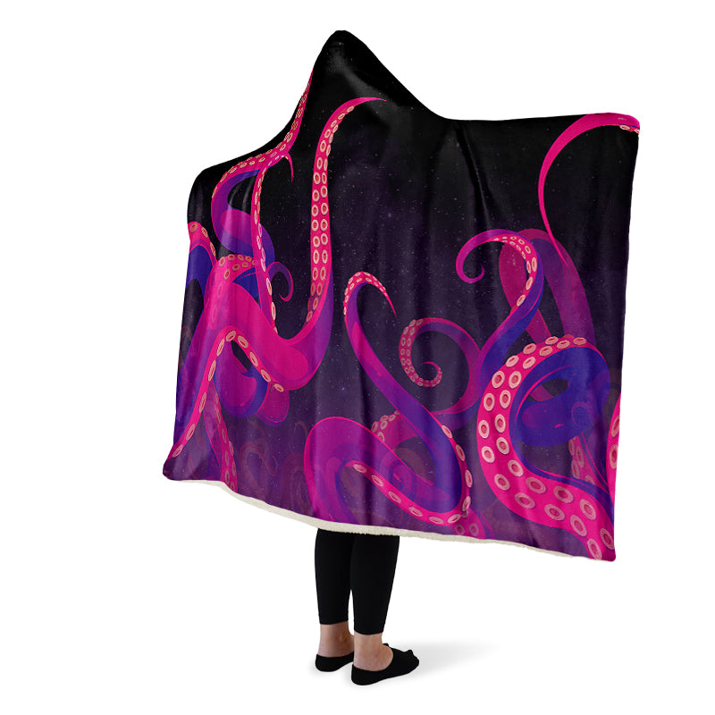 The Kraken Tentacle Hooded Blanket