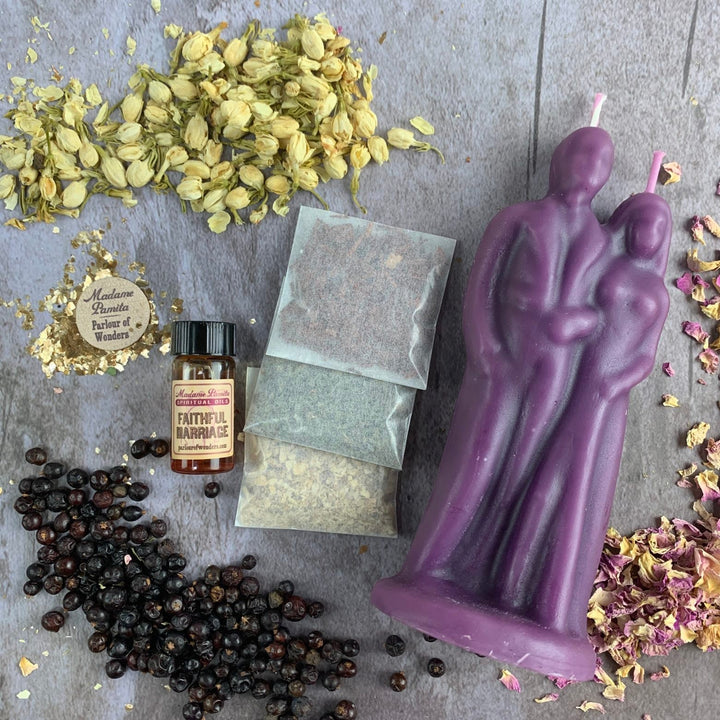 Happy Marriage Candle Spell Kit - The Pagan Grimoire