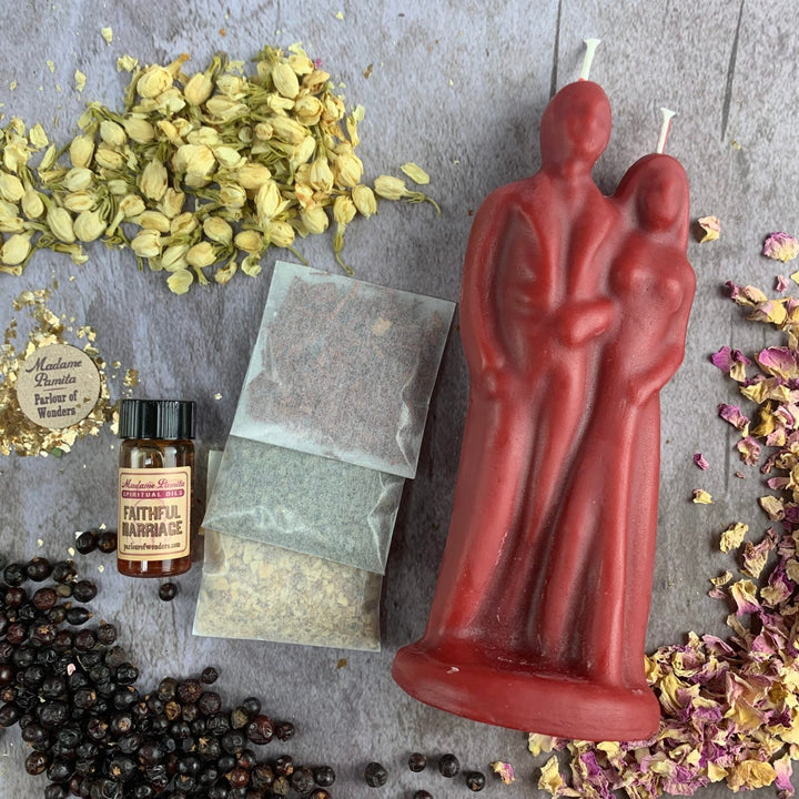 Happy Marriage Candle Spell Kit - The Pagan Grimoire