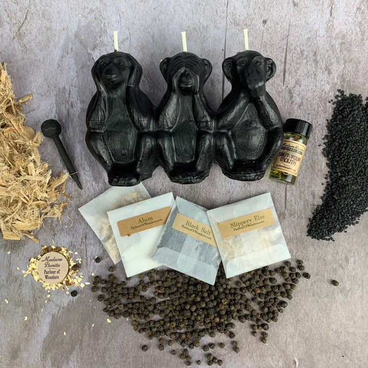 Stop Gossip Candle Spell Kit - The Pagan Grimoire